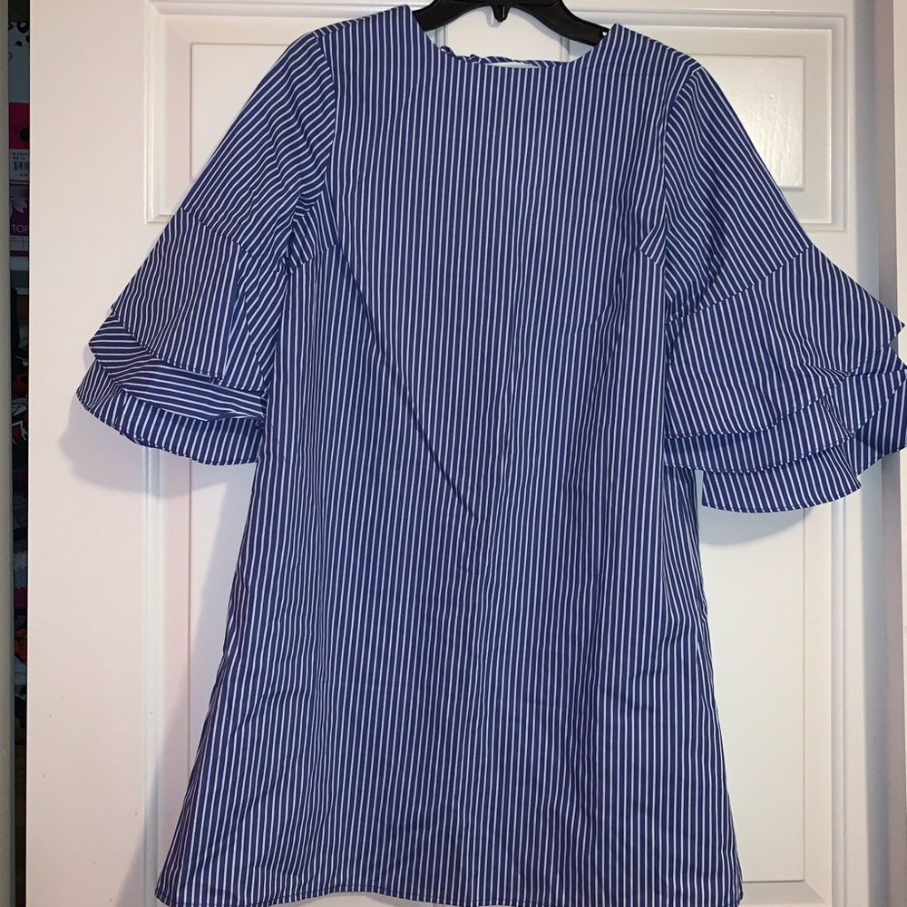 Striped dress, long sleeve